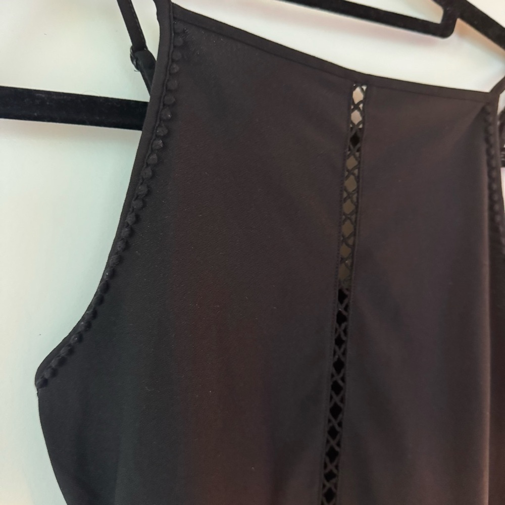 Black High-Neck Bodysuit - Picture 3 of 11